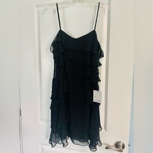 Calvin Klein Classic Black Layered Mini Dress